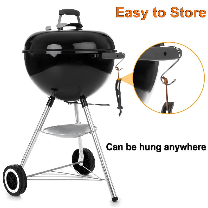 DELSbbq Cast Iron Barbecue Universal Grill Grid Lifter, 8 inch Long hot Surfaces handling Lifter Gripper for Most Charcoal Grills and Gas Grills - Image 4